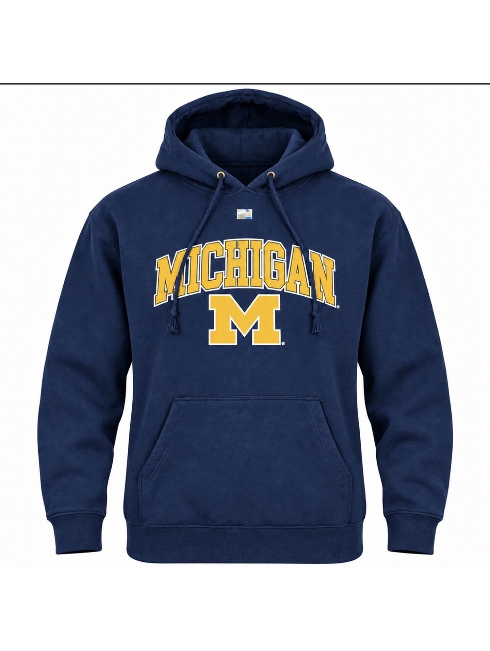 Michigan Wolverines Hoodie Men’s Medium Navy Blue Maize NCAA Pullover NWOT